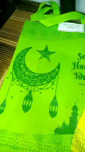 Isi 12 Pcs Jumbo Tas Selamat Hari Raya Idul Fitri Muat 12 Kg Sembako Kantong Hampers Parcel Lebaran