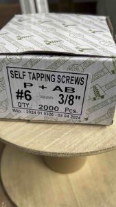 HARGA /DUS P+AB TAPPING SEKRUP KAYU 6x3/8 SEKRUP TAPING KEPALA BULAT