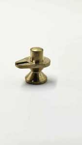 Brass Shivling Idol 1 Inch for Pooja - Traditional Shiva Lingam Statue