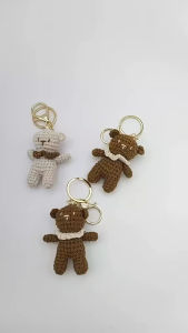 Móc khoá cặp đôi gấu bằng len handmade - TCM