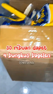 Roti Bagelen kering 1 dus isi 4 kantong halal gurih coklat keju susu