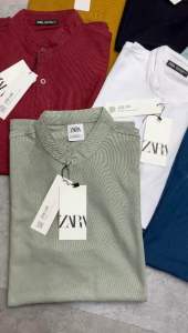 Kaos kerah pria kancing Ziper Z*ARA / p*olo shirt Z*ARA premium quality
