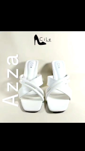 Azza White - Sepatu Wanita-Hak Tahu 6cm