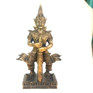 ท้าวเวสสุวรรณ หน้าเทพฐาน 5 นิ้ว เนื้อแร่เหล็กน้ำพี้ จากบ่อเหล็กน้ำพี้ รับประกันการจัดส่ง เสียหายรับเปลี่ยนทุกกรณี