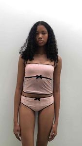 Betty two-piece swimsuit (pink dot)