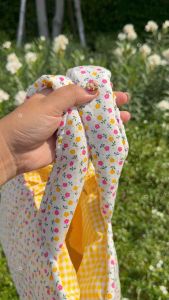 กระเป๋านุ่มนิ่ม ลายดอกไม้ ผูกโบว์ 👀🌸