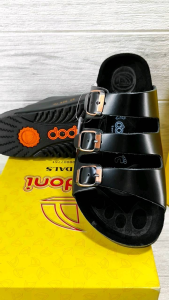 Morstyle Shop Sandal Dodoni LU 920 / Sandal Kulit Pria / Sandal Tali Tiga