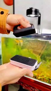 YEE Magnetic Cleaner With Scraper Aquarium Magnet Cleaner Crystal Clear Akuarium Glass Cleaner