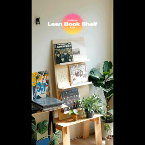 Lean Display Shelf | Wooden display board | DIY cafe menu stand | album showcase | Papan | Kiam Hing