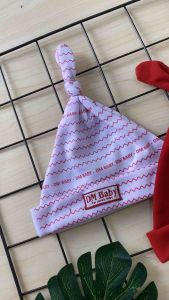 Seri Merah Bata - 3 PCS Topi Kupluk Bayi Bayi Baru Lahir Topi Bayi Pelindung Kepala Bayi