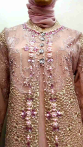 COD- GAMIS CARDIGAN TILLE TWOTONE PAYET SUPMEWAH/ GAMIS WANITA PAYET / GAMIS HARGA MURAH