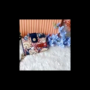 DOMPET BELLE BY BIRU TSABITA dompet kartu dompet wanita karakter lucu bahan kanvas