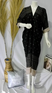 Daster Wanita Kekinian Hiyori Dress Model Kaftan Rayon Premium