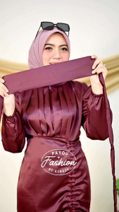 Vanya dress bridesmaid silk velvet dress kondangan