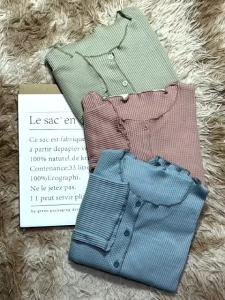 AMstore999 -  Yuna Cardigan - Korean Cardigan Crop Top - Cardigan Waffle Wanita - Atasan Rajut Crop Top - Outer Cardigan Waffle