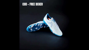 GERATIS KAOS KAKI FULL SOL MESIN ORTUSEIGHT OF WHITE (CORAK) SEPATU FUTSAL