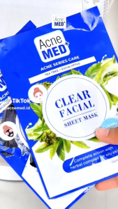 Acnemed Pore Tightening Charcoal & clean fresh Facial Sheet Mask 1 Pcs
