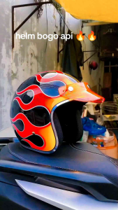 HELM BOGO API LISCROM VINTAGE PRIA WANITA SNI
