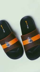 Sandal Slop Pria Wanita Terbaru Sendal Slide Sendal Coklat Hitam