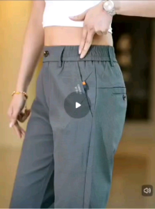 Mens new summer thin sports pants elastic straight loose quick-drying casual pants mens