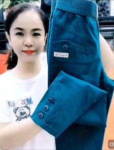 Womens summer thin cotton and linen casual pants high waist harem pants