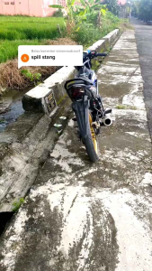 Stang Rzr Sonic dan Satria Fu plus Breket Dudukan Stang Sonic Satria Fu Raiser Stang Rzr Satria Fu Sonic