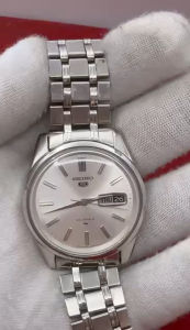 SEIKO 5 Automatic 23 Jewels ตัวเรือนสแตนเลส นาฬิกาผู้ชาย มือสองของแท้