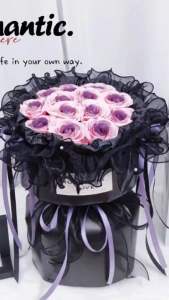 13 stalks Lace Ballet Elegant Soap flower bouquet 13朵芭蕾风香皂花束