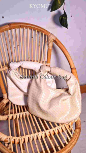 KYOMU" Tas Tangan Handle Wanita Jolie Kulit Anyaman