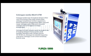 Celenengan Jumbo Motif ATM BC | Berangkas Uang ATM Premium | Penyimpanan Uang Tabungan