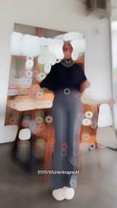 Highwaist Jeans Cutbray Loose Wanita