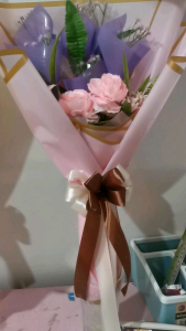 ช่อดอกไม้ มีช่องใส่ธนบัตร 5ใบ