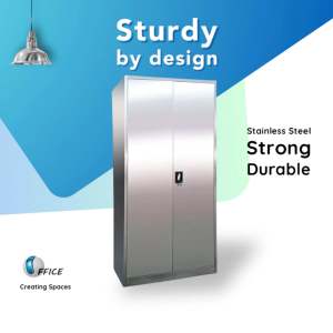 Stainless Steel Cabinet | Metal Cupboard | Swing Door | Home Study | Office Filing | Kitchen Storage