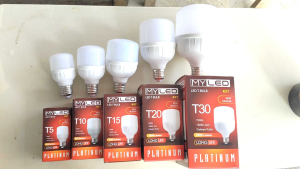 PAKET HEMAT 5PCS Lampu LED MYLED Platinum – Daya Bervariasi (T30 T20 T15 T10 T5)