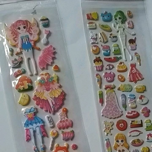 stiker bp anak perempuan Stiker Princess 4pcs Bongkar pasang baju Lucu Murah