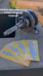 ASKRUK MIO SPORTY 5MX LANGKAH 62 NOLPACKING NOL PAKING - BOYRENK RACING CONCEPT