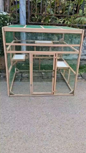 กรงแมวงาน DIY พื้นโล่งขนาด 120*100*100ซม.