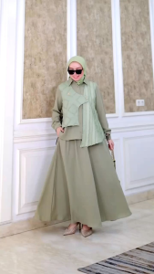 SETELAN ROK MODE TSARWAH SET TERBARU BY NINOS 100%ASLI REAL