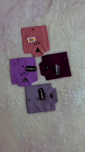 KEMEJA POLOS ANAK LENGAN PENDEK UMUR 8 BULAN - 10 TAHUN BAHAN KATUN CIGARET  PREMIUM QUALITY
