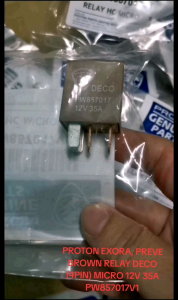 PROTON EXORA PREVE BROWN RELAY DECO (4PIN) MICRO 12V 35A PW857017V1