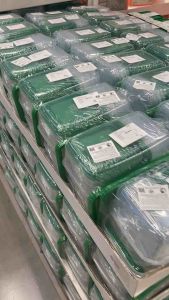 PRUTA พรูทต้า ชุดกล่องเก็บอาหาร 17 ชิ้น ใส/เขียว