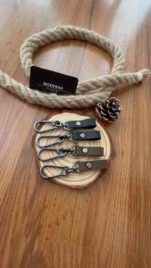 Genuine Leather Keyring DIY Car Keychain High Quality Charms Keychain Accessories