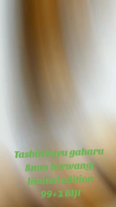 Tasbih kayu gaharu 8mm berwangi limited edition
