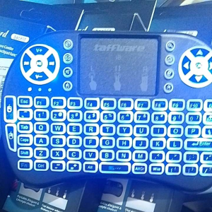mini keyboard wireless+ lampu RGB