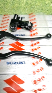 Handle Set Rem & Kopling + Dudukan Handle Kiri Rumah Spion Drat 12 Suzuki Satria FU 150