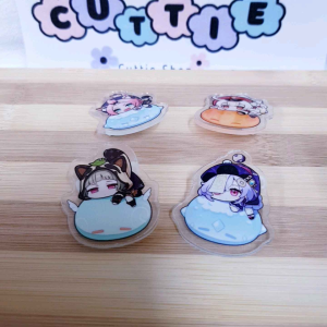 原神动漫亚克力胸针 书包包包背包铅笔盒服饰配饰挂件 别针徽章配件 Genshin Brooch Acrylic Badge Pin School Pencil Bag Diy Decoration Jewelry Gift for Kids Girls Hiasan Beg Kerongsang Tudung Budak Hadiah Kanak XZ23