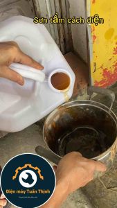 500ml Sơn tẩm cách điện Vezni cách điện Sơn tẩm động cơ Keo đổ dây đồng dây điện từ ( Loại tốt nhanh khô)