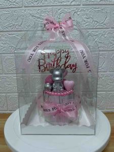 ขนาด 10 ใบ ของขวัญ เค้กเงิน เค้กใส่เงินสดเอง เป็นของขวัญในโอกาสต่างๆ(หมีเงิน)