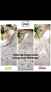 MUKENA POLINO SILK DEWASA FULL BORDIR TABUR/HARGA MURAH
