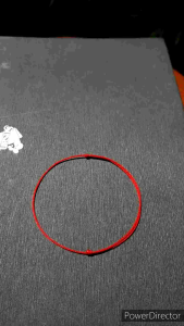 Gelang Polos Premium Merah Hitam Putih 05mm